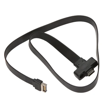 USB 3.1 Painel Frontal E o Tipo a Tipo C Cabo de Extensão ,Gen 2 (10 Gbit/S) Interno Cabo Adaptador com 2 Parafusos (50cm)