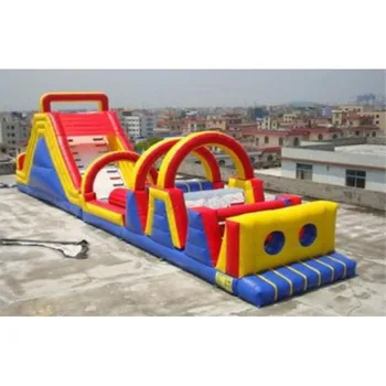 Grande inflatacle curso de obstáculo de esportes/ infláveis personalizados jogo para crianças