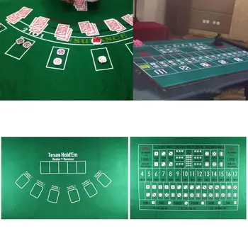TX hold'em Toalha de mesa de Flanela 21 Pontos de Tabela de Dados Mat Casino Família Party Poker Jogo de Entretenimento, Brinquedos