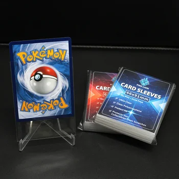 100pcs 66*91mm Cartão de Mangas Transparentes Cartão de Jogo FilmCard Protetor de Cartão de FilmClear para o Pokémon, Yu-Gi-Oh Card de Magic Filme