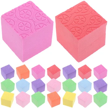 50pcs Coloridos de Espuma Cubo de Blocos de Construção de Pequenos Blocos de Construção de Educação de Adereços