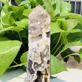 Belo Natural Sphalerite Crystal Cave Obelisco Energia Cristal Coluna De Reiki Espírito Cura De Cristal Varinha De Decoração De Casa De Dom