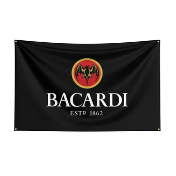 90x150cm Bacardis Bandeira de Poliéster Impresso Cerveja Banner Para Decoração 1Ft Bandeiras