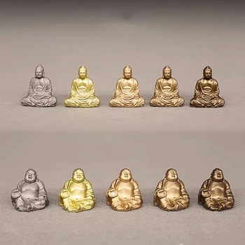 Estátua de Buda Maitreya/fairy garden gnome/moss terrário decoração da casa/artesanato/bonsai/garrafa de jardim/miniatura/figurine