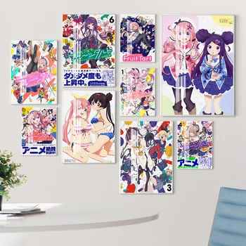 Eliminação De Ídolo Frutas Torta De Anime Japonês De Impressão De Arte Do Cartaz De Desenhos Animados Manga Tela De Pintura De Parede Decoração Imagem
