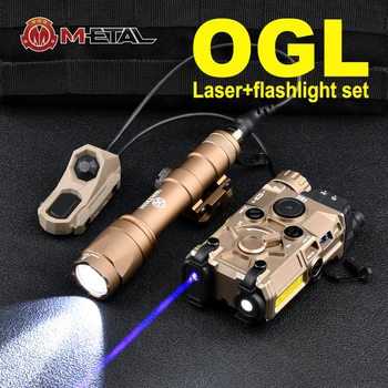 Tática de Metal OGL Laser IR WADSN M300A M600C Strobe Lanterna AXON Duplo Interruptor de Controle de Arma de Airsoft Scout Lâmpada Para trilho de 20MM