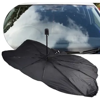 Pára-sol do Carro Viseira Guarda-chuva Para Carro, SUV Limousine Vans Caminhões Dobrável Tampa Frontal, Pala Guarda-chuva 1 Pc Rotação de 360° 