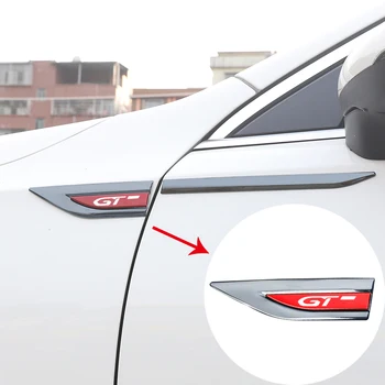 Carro de metal logotipo da fender adesivos decorativos personalizados lado marcadores para o GT de LINHA GTI GT acessórios do carro