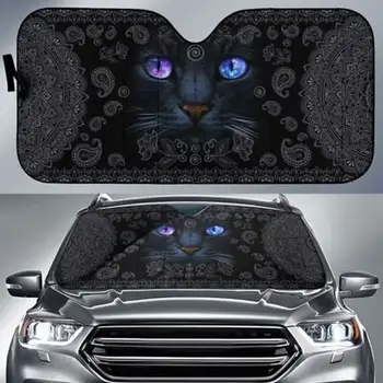 Os Olhos de gato Auto Sol Sombra de pára-brisa, pára-Sol, de Presente Personalizado Acessórios do Carro, Personalizada Animal Padrão de Sombras,de ESTILO PARA o CARRO
