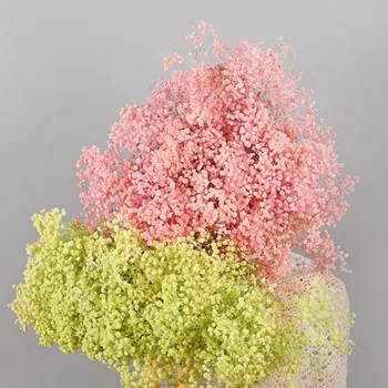 A Respiração do bebê Bouquets de Flores em Dom Natural Secas, Conservas de Flores de Gypsophila Paniculata para a Decoração Mariage Casa Adereços
