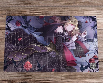NOVO Yu-Gi-Oh! Anime CCG TCG Playmat Vampiro Senhorita Trading Card Game Mat Zonas e Livre Saco Anti-derrapante Secretária Pad Mousepad 60x35cm