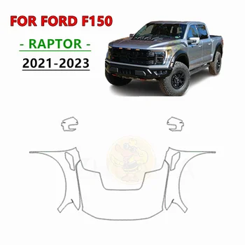 ZHUAIYA de 7,5 mil Capa Completa & Fender + Kit de Espelho 2021-2023 Para a Ford F150 – Raptor de Corte Pré Filme de Proteção de Pintura PPF