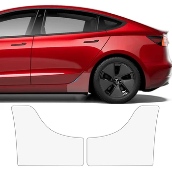 Porta traseira Tringle Película de Protecção Para o Tesla Model 3 2017-2023 Carro PPF Transparente Guarnição Adesivos de Decoração de Montar a Etiqueta do Carro