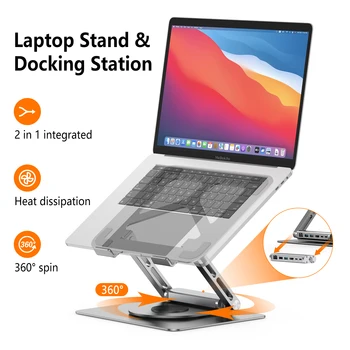 USB C Laptop Docking Station para Ficar com 4K HDMI USB 3.0 USB removíveis C Hub para Macbook/PS/Lenovo/Dell/Superfície