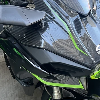 Nova Carenagem Adesivo Racing Applique Decalques Frente da Carroçaria Para a Kawasaki Ninja400 H2 H2SX