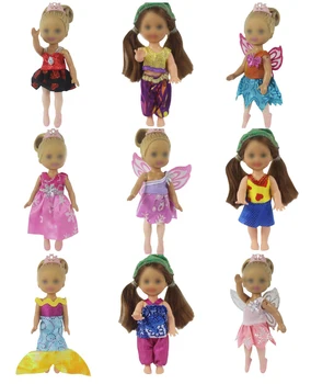 5PCS/Set 5Inch de Simba, Roupas de Boneca Bonito Handmade Vestido Acessórios Ajuste de 11 cm, Mini Kelly Bonecos de Brinquedo das Crianças Para a Menina de Presente de Aniversário