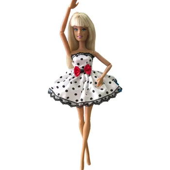 1 Conjunto de Boneca de Saia de Moda Dançando Vestido de Roupas Brancas artesanais Roupa Acessórios para a Boneca Barbie Crianças Brinquedos do Bebê