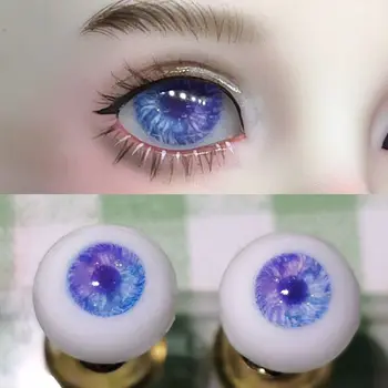 Nova Boneca de Olhos 12/14/16mm para BJD Resina Olho no Olho Imitação Olho de Vidro Contas de Diy Menina Brinquedos de Vestir Boneca Artesanal Acessórios