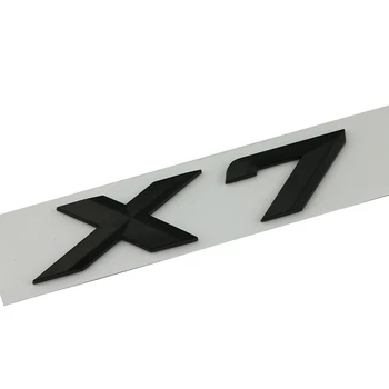 3D ABS Preto Cromo Letras Para Carros de Trás do Tronco Emblema X7 Emblema Logo Adesivo de Carro Para a BMW X7 G07 X7 BMW letras Acessórios