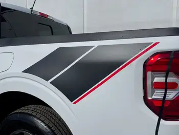 Esporte Gráficos para 2022 Ford Maverick Traseiro Trimestre do Lado da Cama Pick-Up Adesivo Decalque Sotaque Personalizado, Todos os Novos Listras