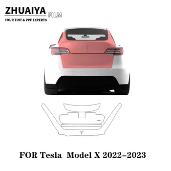 Tesla Model X porta Traseira PPF Filme de Proteção de Pintura obstruído 8mil 2022 2023 2024 corpo de carro do filme