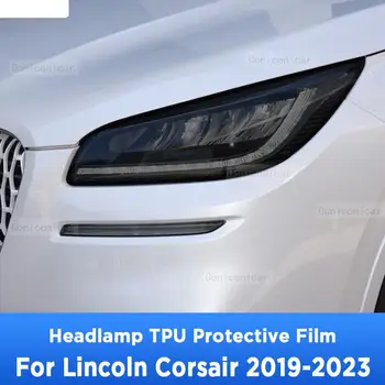 Para LINCOLN Corsair 2019-2023 Exterior do Carro Farol Anti-risco Lâmpada Dianteira de Tonalidade de TPU Película Protetora de Reparação de Acessórios Adesivo
