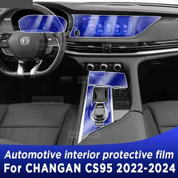 Para CHANGAN CS95 2022-2024 Console Central Engrenagem Tela do Painel de TPU Interior do Carro Película Protetora Anti-risco Reparo do Adesivo