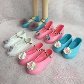 1/4 de Boneca Sapatos / Flattie Sapatos, flores Traje sapatos de Boneca, Acessórios Para 1/4 Xinyi BJD SD noite lolita 45-50cm Boneca